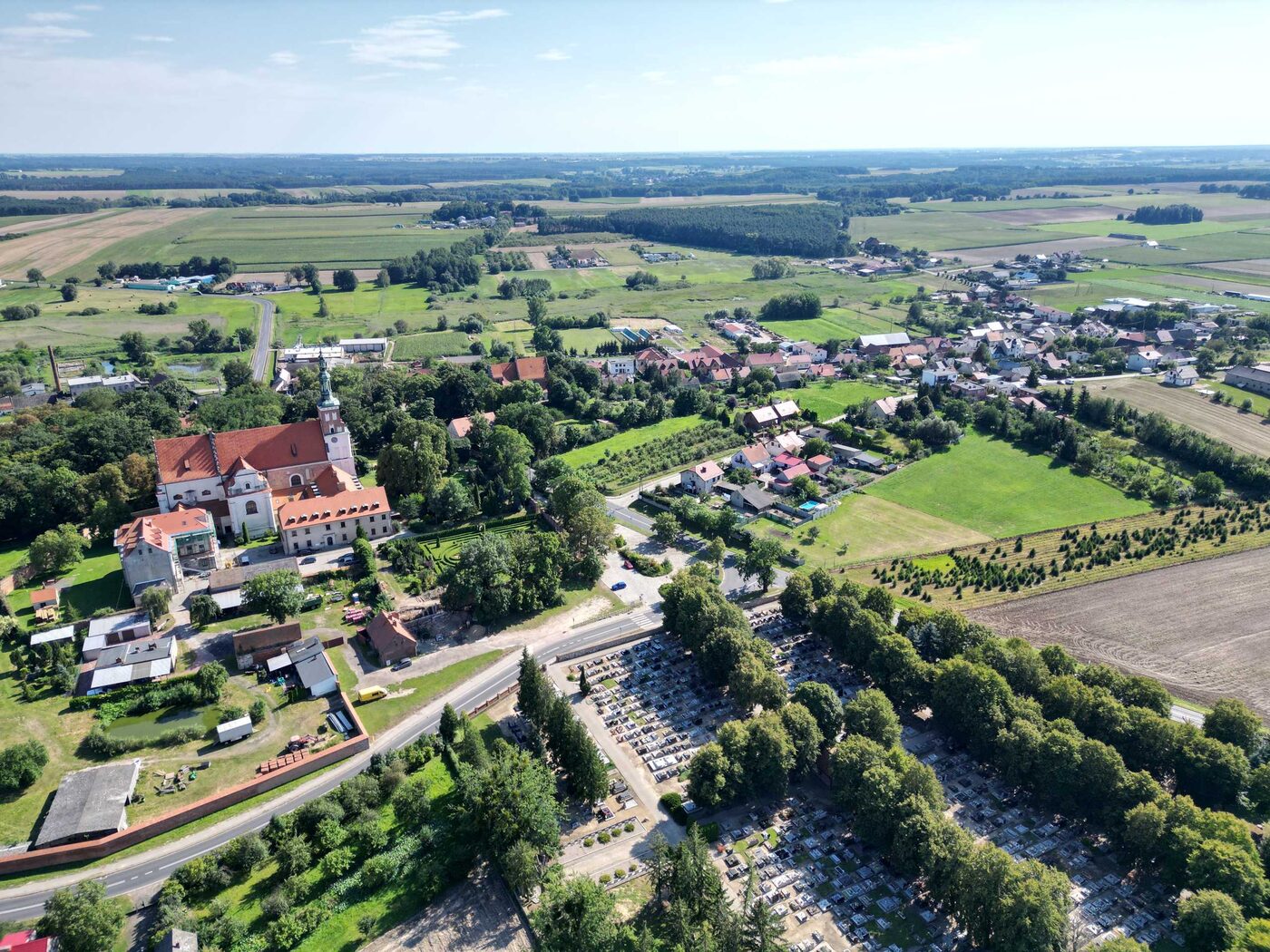 Lubin — widok na opactwo